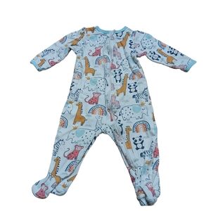 Wonder Nation Multicolor Animal‎ Print Footie